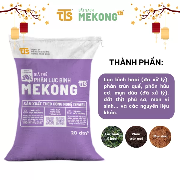 Phân Lục Bình Mekong Hữu Cơ An Toàn Cung Cấp Dinh Dưỡng Đầy Đủ Cho Rau Ăn Lá, Củ, Quả, 20DM3, 50DM3- Tratrasa - Ảnh 3