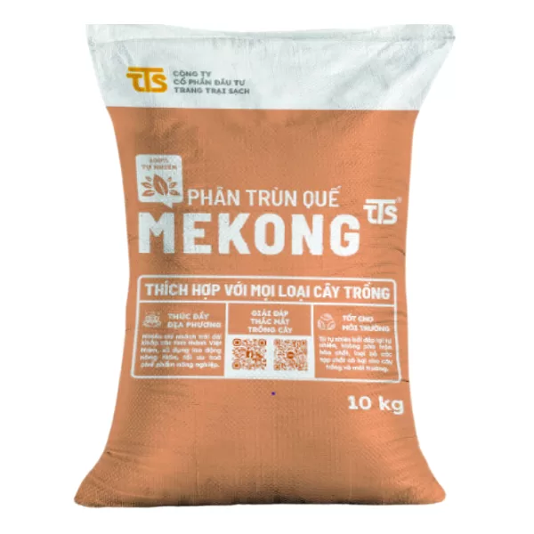 Phân Trùn Quế Mekong Hữu Cơ Nguyên Chất Bổ Sung Dinh Dưỡng Cho Cây Trồng 10KG, 25KG - Tratrasa