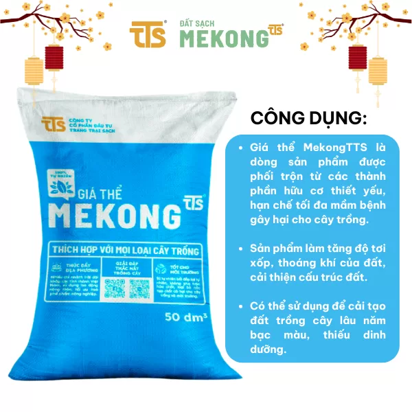 Giá Thể Mekong Trồng Cây Hữu Cơ Giàu Dinh Dưỡng 50DM3 - Tratrasa - Ảnh 3