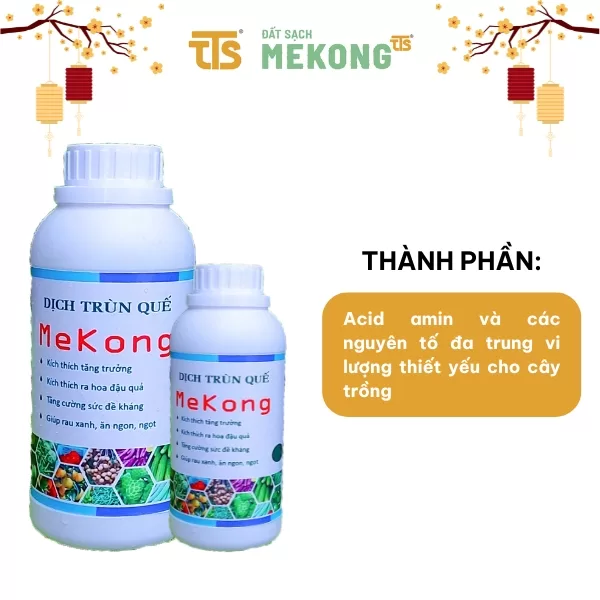 Dịch Trùn Quế Mekong Hữu Cơ Đậm Đặc Nguyên Chất Bổ Sung Dinh Dưỡng Cho Cây 250ML, 0,5L, 1L - Tratrasa - Ảnh 2