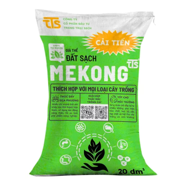 Đất Sạch Mekong Cải Tiến Dinh Dưỡng Toàn Diện Cung Cấp Nguồn Dinh Dưỡng Tự Nhiên Cho Cây 20DM3, 50DM3 - Tratrasa