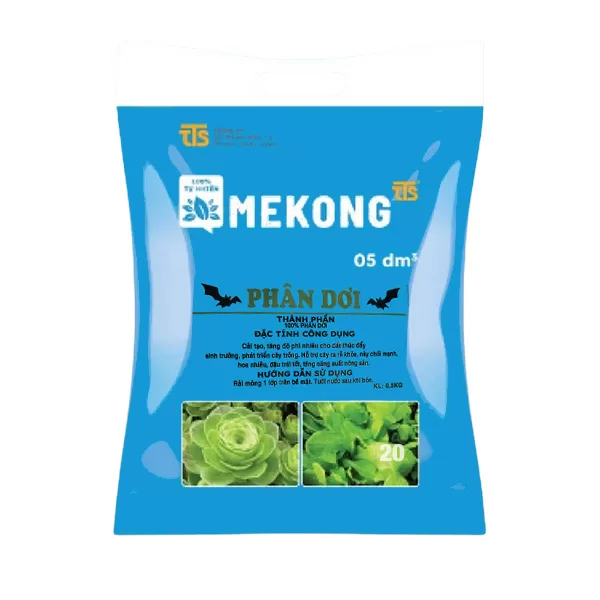 Phân Dơi Mekong Phân Bón Hữu Cơ Cung Cấp Dinh Dưỡng Cho Cây Trồng 0.5KG - Tratrasa