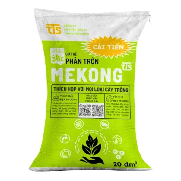 Phân Trộn Mekong Cải Tiến Dinh Dưỡng Toàn Diện Trồng Rau Sạch, Cây Xanh 20DM3, 50DM3 – Tratrasa