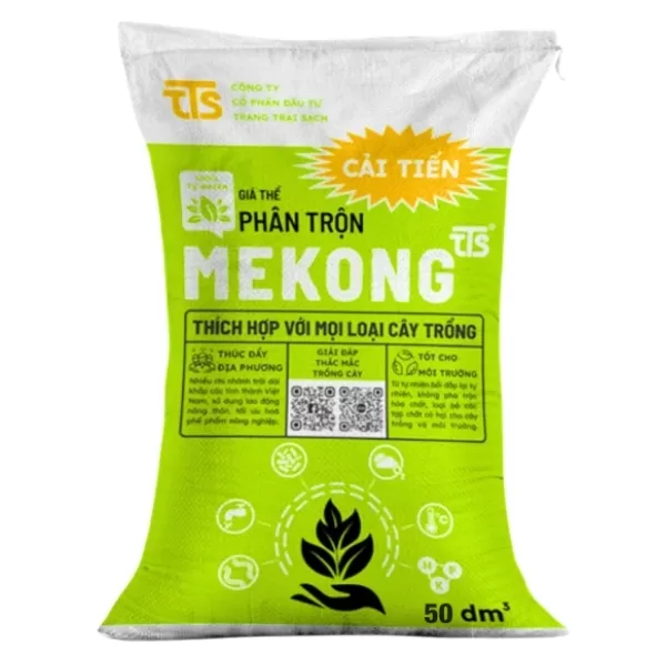Phân Trộn Mekong Cải Tiến Dinh Dưỡng Toàn Diện Trồng Rau Sạch, Cây Xanh 20DM3, 50DM3 – Tratrasa - Ảnh 2