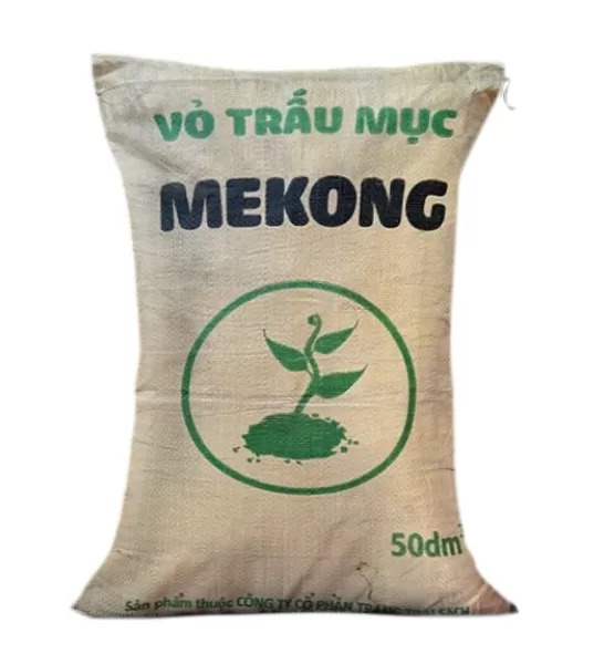 Vỏ Trấu Mục Mekong Giá Thể Tơi Xốp, Thoát Nước Tốt 50dm3 - Tratrasa