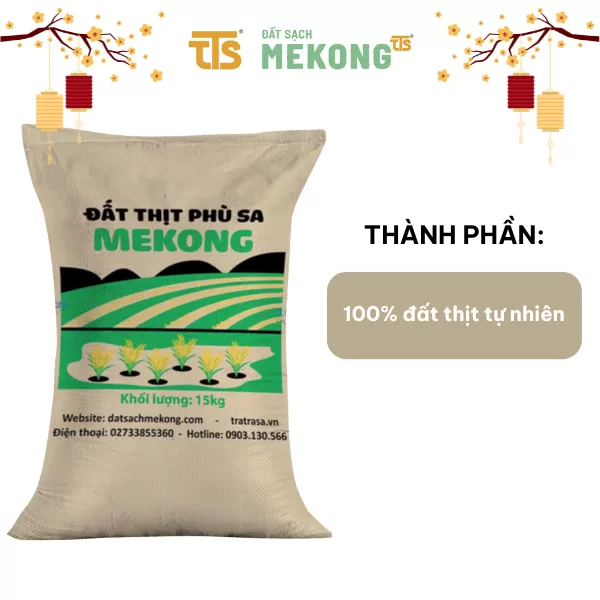 Đất thịt phù sa 15kg - Tratrasa