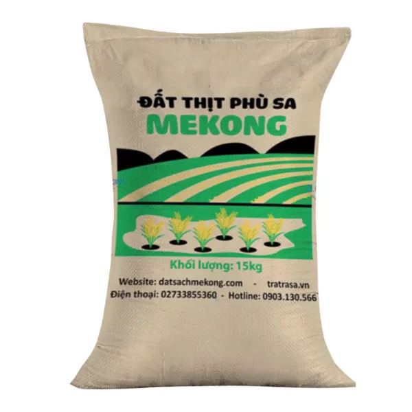 Đất Thịt Phù Sa Mekong Đủ Dinh Dưỡng Phù Hợp Trồng Sen Súng 15kg - Tratrasa